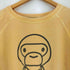 アベイシングエイプ A BATHING APE BABY MILO 00s NIGO期 A.S.N.K.A フロントプリント ラグラン 半袖スウェット メンズ JPN:XL