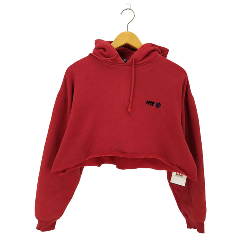 ELF クロップドスウェットパーカー レディース import:L