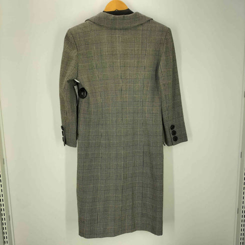 クリスチャンディオール Christian Dior OLD グレンチェック ロング チェスター コート レディース JPN:11号