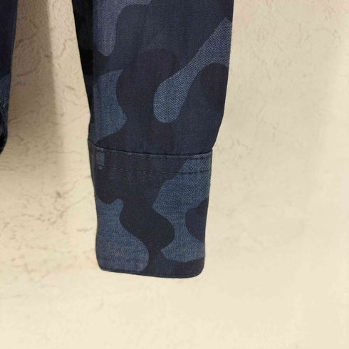 アルマーニジーンズ ARMANI JEANS カモ柄 ボタン シャツ メンズ import:M