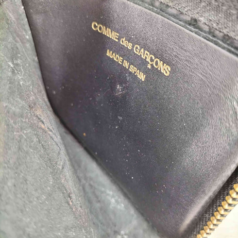 コムデギャルソン COMME des GARCONS エンボス加工 星 レザー L字ジップ ウォレット メンズ