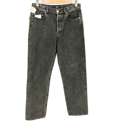 アーペーセー A.P.C. ボタンフライブラックデニムパンツ メンズ 27