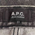 アーペーセー A.P.C. ボタンフライブラックデニムパンツ メンズ 27