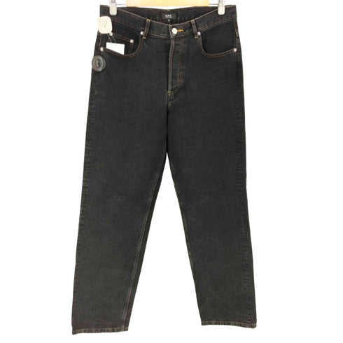 アーペーセー A.P.C. ボタンフライブラックデニムパンツ メンズ 30