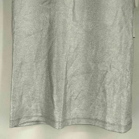 ザラ ZARA シルバー タンクトップ レディース import:M