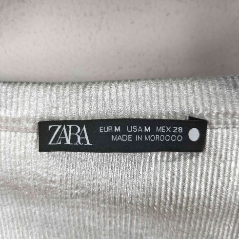 ザラ ZARA シルバー タンクトップ レディース import:M
