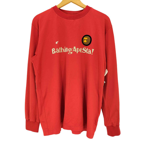 アベイシングエイプ A BATHING APE 90s NIGO期 Bathing Apesta ユニフォーム 長袖カットソー メンズ JPN:L