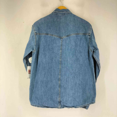 ザラ ZARA ダブルポケット デニムシャツ レディース import:M