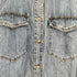 ザラ ZARA ダブルポケット デニムシャツ レディース import:M