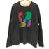 アベイシングエイプ A BATHING APE BABY MILO 90-00s NIGO期 リバーシブル ボーダー フロントプリント 長袖カットソー メンズ JPN:XL