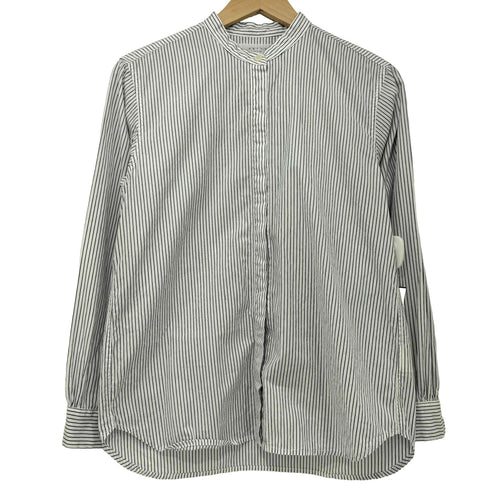 SETTO BASIC SHIRT ストライプ バンドカラー シャツ レディース JPN:M