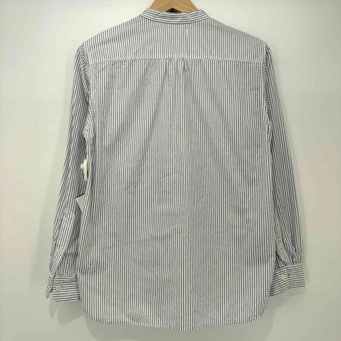 SETTO BASIC SHIRT ストライプ バンドカラー シャツ レディース JPN:M
