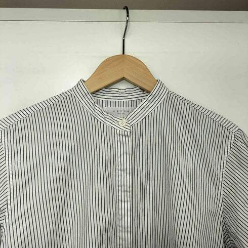 SETTO BASIC SHIRT ストライプ バンドカラー シャツ レディース JPN:M