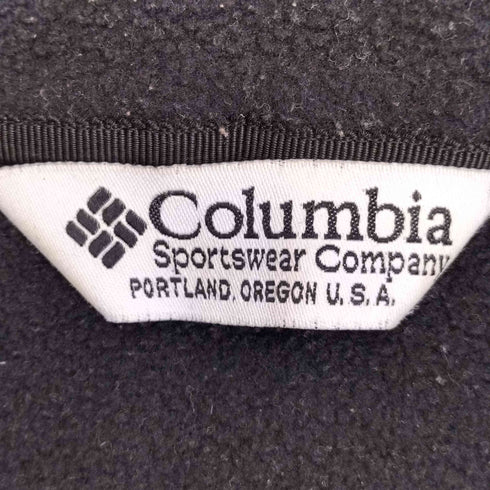 コロンビア Columbia POLARTEC ロゴ刺繍 フリースベスト 裾ドローコード メンズ import:L