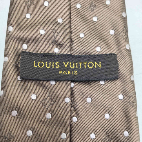 ルイヴィトン LOUIS VUITTON ドット モノグラム シルク ネクタイ メンズ