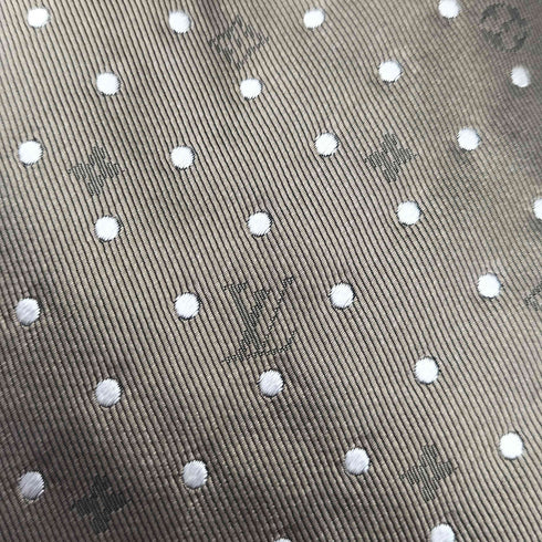 ルイヴィトン LOUIS VUITTON ドット モノグラム シルク ネクタイ メンズ