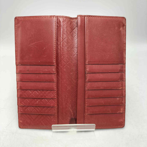 バーバリーブラックレーベル BURBERRY BLACK LABEL メタルロゴ レザー シワ加工 長財布 メンズ