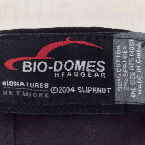 BIO-DOMES 2004 ヘヴィメタルバンド ロゴ刺繍 6パネルキャップ メンズ