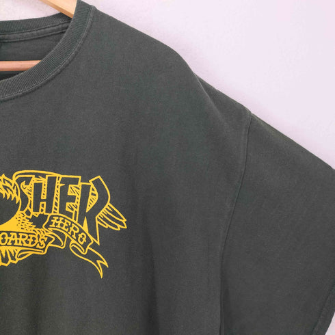 スラッシャー THRASHER フロントプリントクルーネックTシャツ メンズ XL
