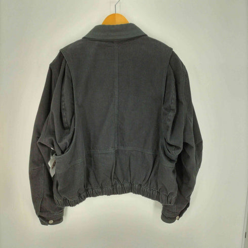 ザラ ZARA デニムブルゾン 短丈 ボックスシルエット メンズ import:XL