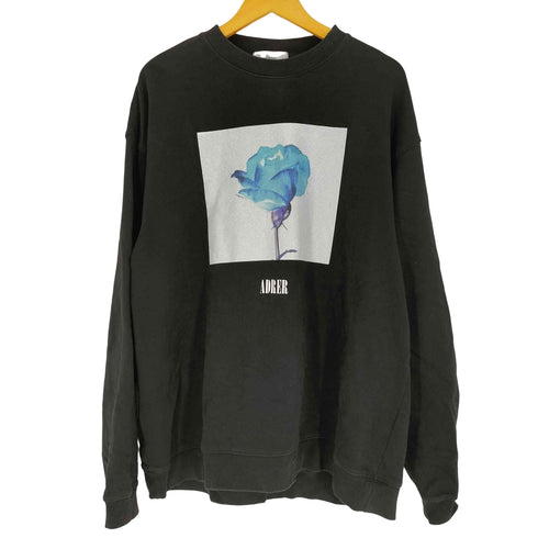 アドラー ADRER Heavy Cotton Flower Graphic Big Sweat ヘビーコットンフラワーグラフィックビックスウェット メンズ JPN:L