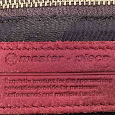マスターピース master-piece レザー スエード切替 ボディバッグ メンズ