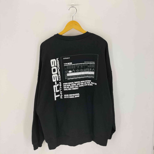 イズネス is-ness MUSIC TR-909 CREW NECK SWEATSHIRT メンズ ONE SIZE