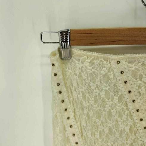 ザラ ZARA スタッズ レースミディスカート レディース JPN:M