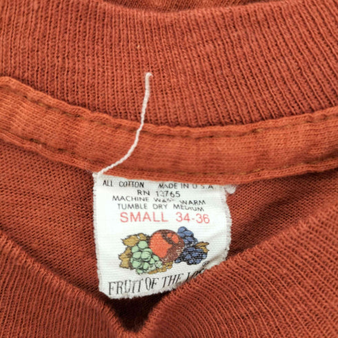 フルーツオブザルーム FRUIT OF THE LOOM 80S~90S 袖シングル ポケット S/S Tシャツ メンズ S