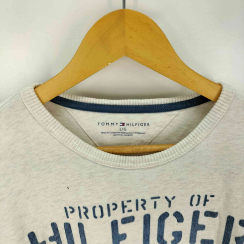 トミーヒルフィガー TOMMY HILFIGER ステンシル 長袖カットソー ロンT メンズ import:L