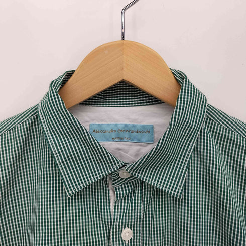 ALESSANDRO GHERARDESCHI イタリア製 ダブルフェイス ギンガムチェック L/S シャツ メンズ