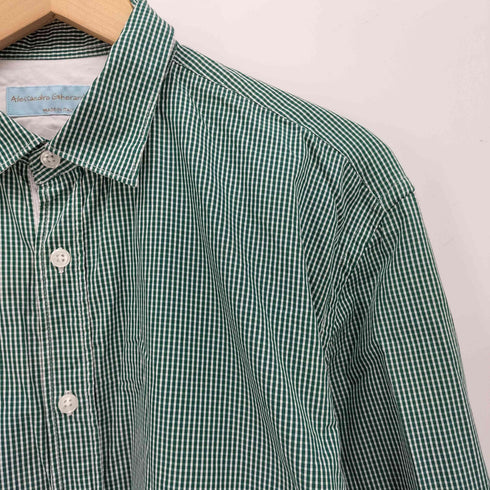 ALESSANDRO GHERARDESCHI イタリア製 ダブルフェイス ギンガムチェック L/S シャツ メンズ