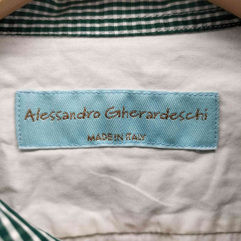 ALESSANDRO GHERARDESCHI イタリア製 ダブルフェイス ギンガムチェック L/S シャツ メンズ