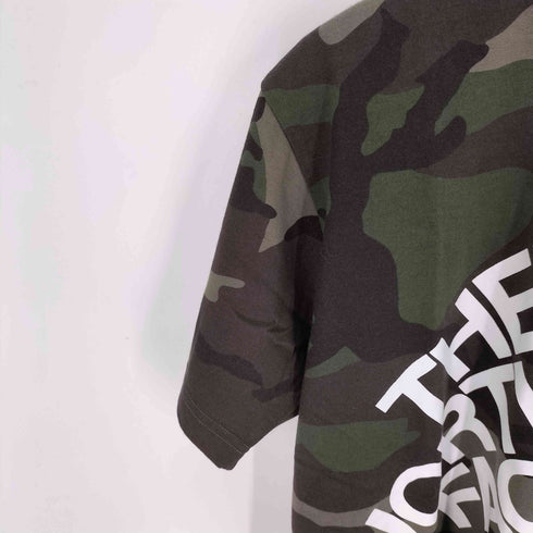ザノースフェイス THE NORTH FACE 迷彩 デかロゴ Tシャツ メンズ import:L