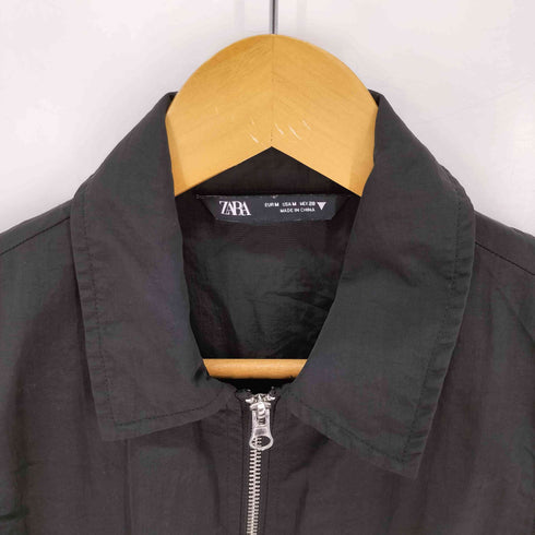 ザラ ZARA ナイロン ノースリーブ ショートワンピース レディース import:M