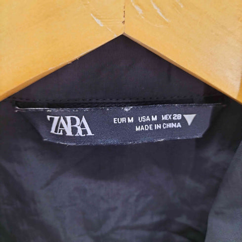 ザラ ZARA ナイロン ノースリーブ ショートワンピース レディース import:M
