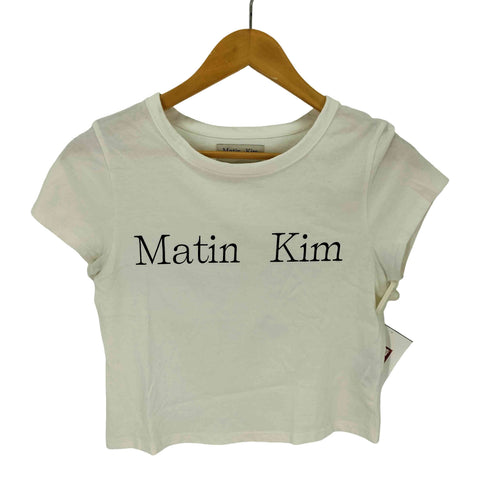 マーティンキム Matin Kim ロゴプリント ピチT レディース import:S