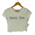 マーティンキム Matin Kim ロゴプリント ピチT レディース import:S