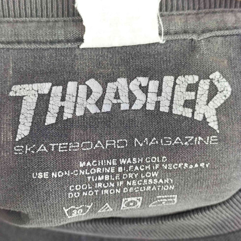 スラッシャー THRASHER 両面プリントクルーネックTシャツ メンズ L