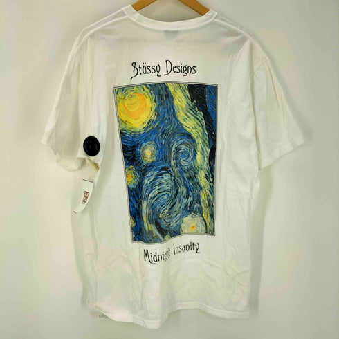 ステューシー Stussy Midnight Insanity 両面プリント 半袖 カットソー Tシャツ アート メキシコ製 メンズ import:L