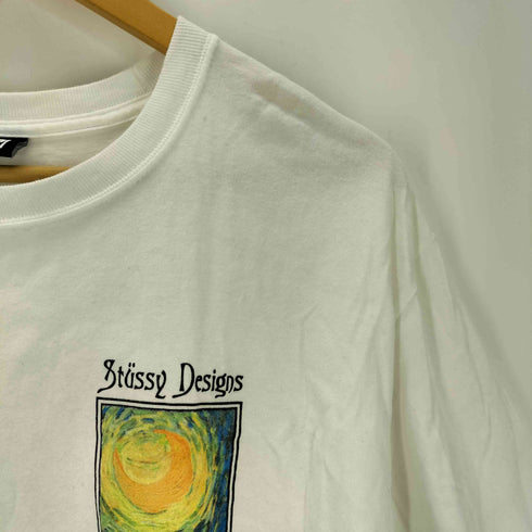 ステューシー Stussy Midnight Insanity 両面プリント 半袖 カットソー Tシャツ アート メキシコ製 メンズ import:L