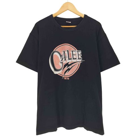 キャリー CALEE フロントプリントクルーネックTシャツ メンズ XXL