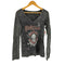 urban X USA製 スカル ラインストーンVネックカットソー レディース import:M