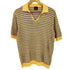 ポールスチュアート Paul Stuart ボーダー リネン100 スキッパー S/S ポロシャツ メンズ import:M