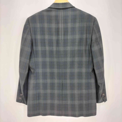 ブルックスブラザーズ 346 BROOKS BROTHERS タータンチェック ウール 背抜き パワーショルダー 3B テーラードジャケット メンズ 4
