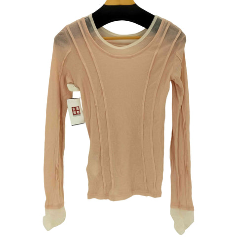 メゾンスペシャル MAISON SPECIAL 2way Neck Sheer Docking Tops レディース FREE