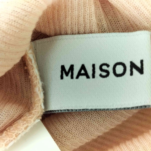 メゾンスペシャル MAISON SPECIAL 2way Neck Sheer Docking Tops レディース FREE