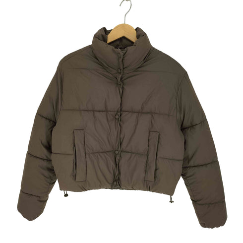 ザラ ZARA クロップド ジップアップ パファー ジャケット レディース import:XS
