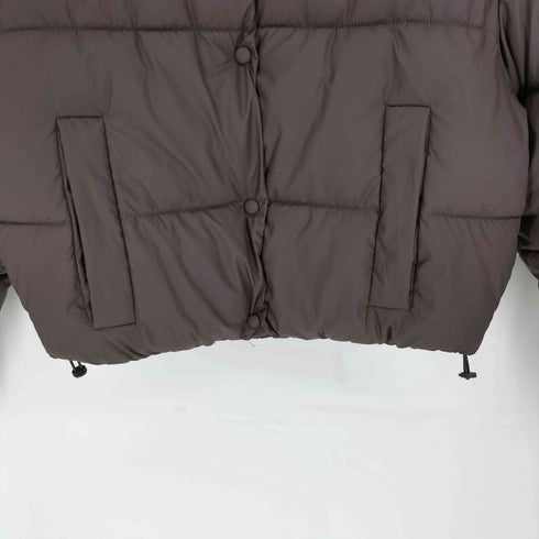 ザラ ZARA クロップド ジップアップ パファー ジャケット レディース import:XS