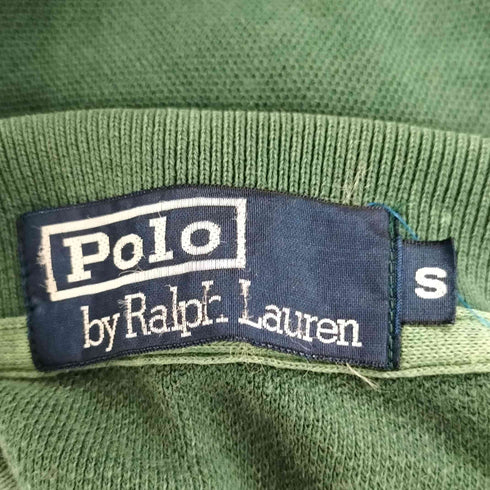 ポロバイラルフローレン Polo by RALPH LAUREN 90S ポニー刺繍 鹿の子 S/S ポロシャツ メンズ import:S